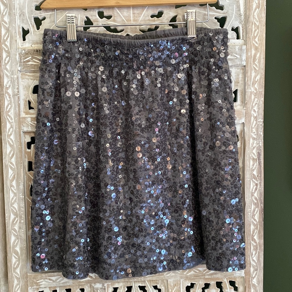 Sequin Mini Skirt S